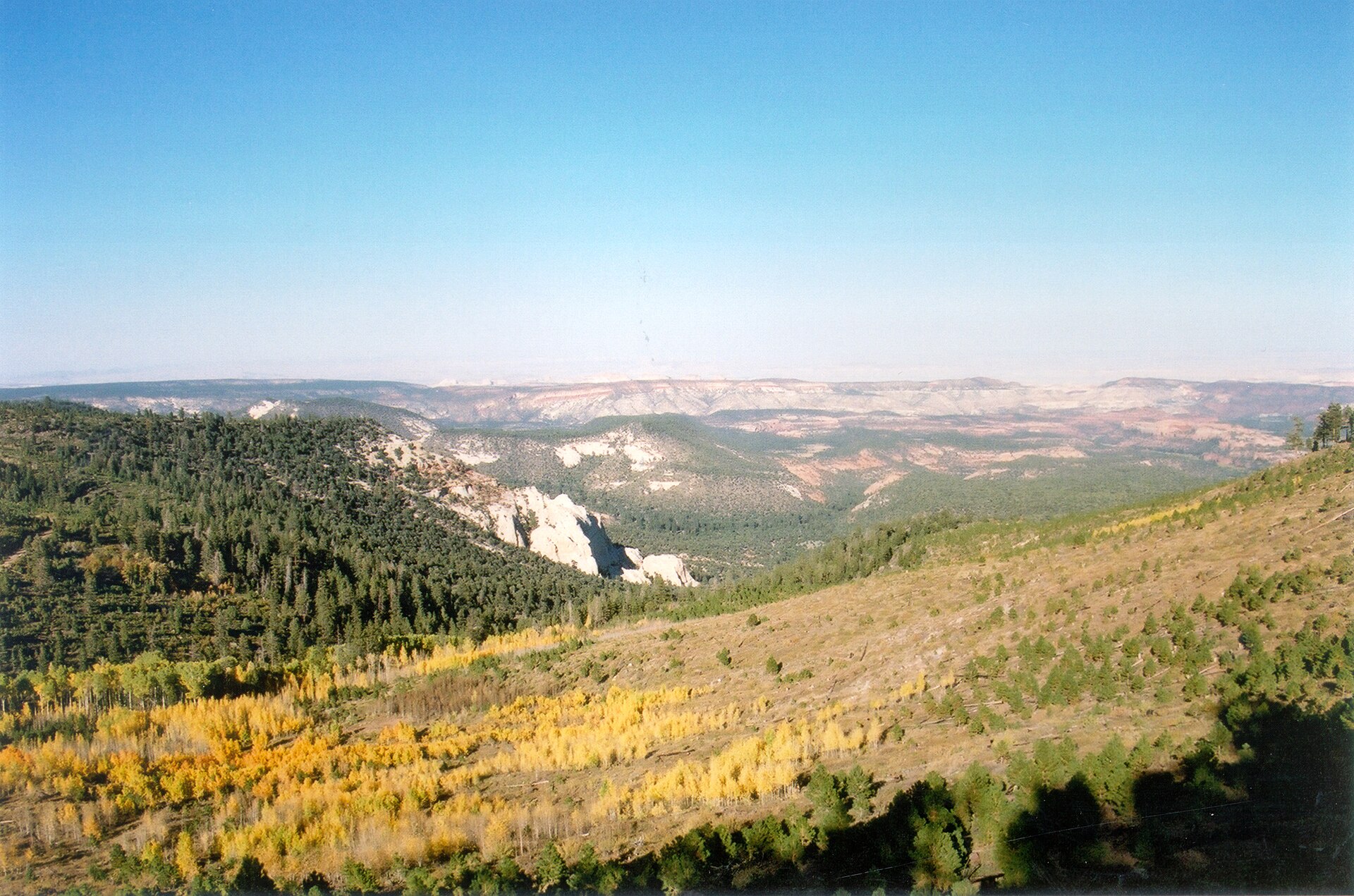 utah national parks road trip — sweeping high-elevation view from Scenic Byway 12 on Boulder Mountain